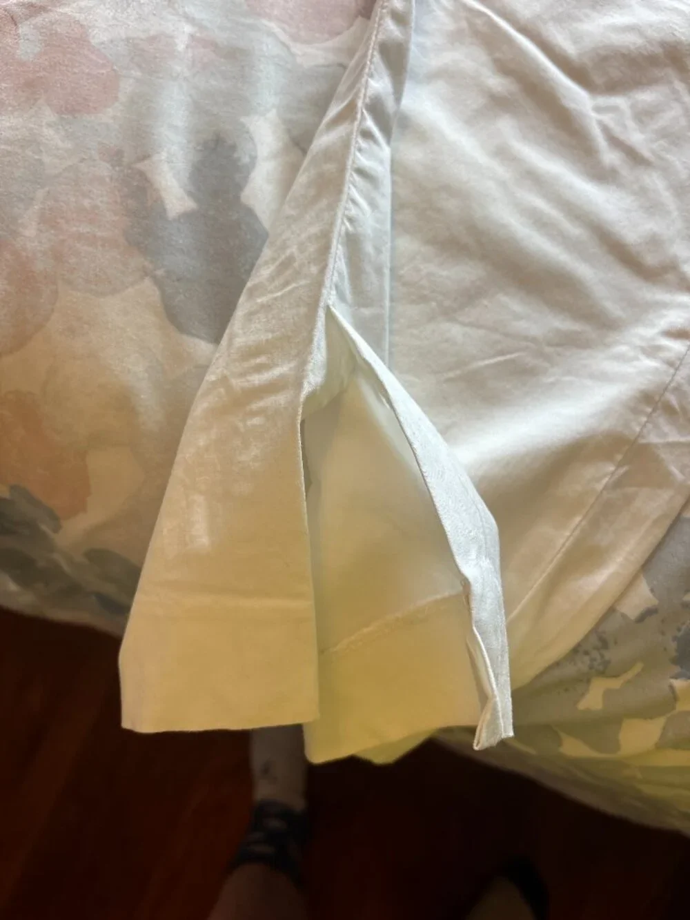 Vintage GAP Factory Cropped Solid White Pants w/ Stretch Size 8